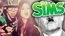 Duelo de baile con Hitler y Selena - Sims 4