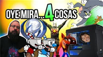 Oye mira 4 cosas - Cuphead jugándosela, Crash Souls...